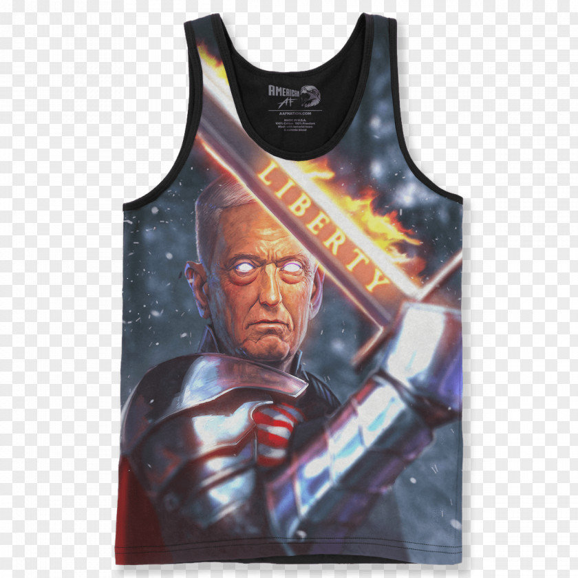 T-shirt James N. Mattis United States Sleeveless Shirt Hoodie PNG