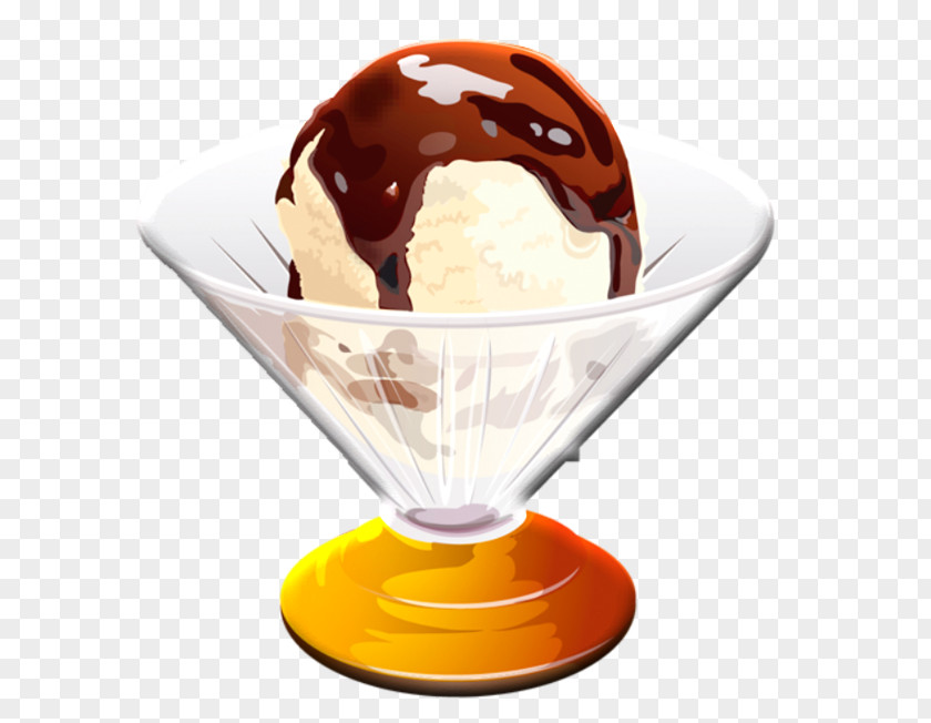 Ice Cream Sundae Chocolate Dame Blanche PNG