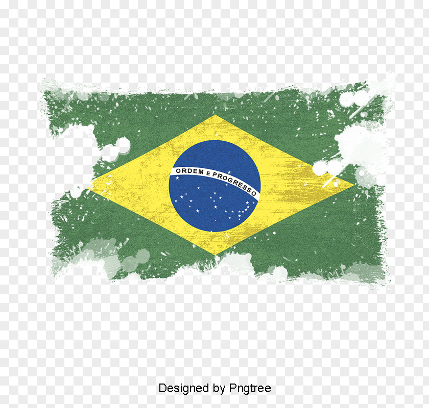 Flag Of Brazil Vector Graphics Image PNG