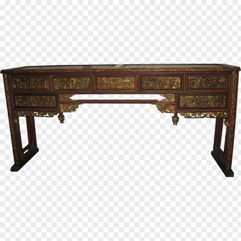 Table Chinese Furniture Altar Desk PNG