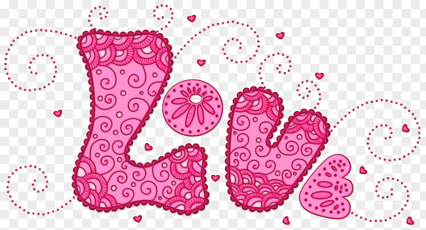 Visual Arts Heart Pink Text Pattern Font Footwear PNG