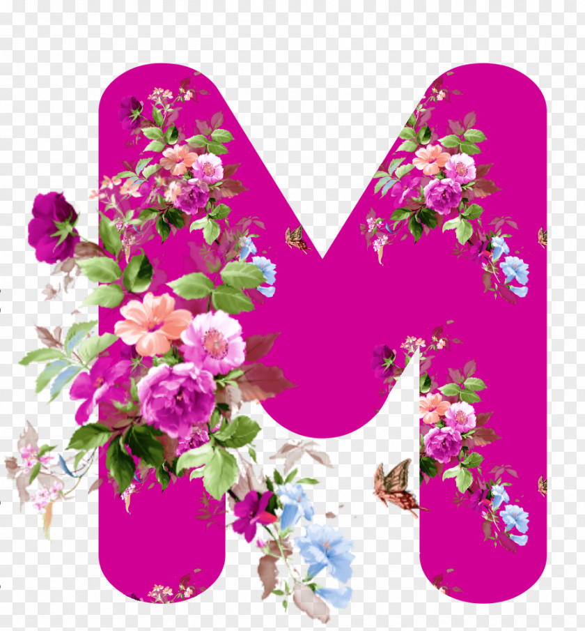 Flower Floral Design Alphabet Rose PNG