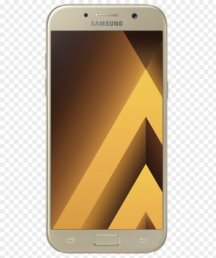 Samsung Galaxy A5 (2017) Smartphone Gold Sand PNG