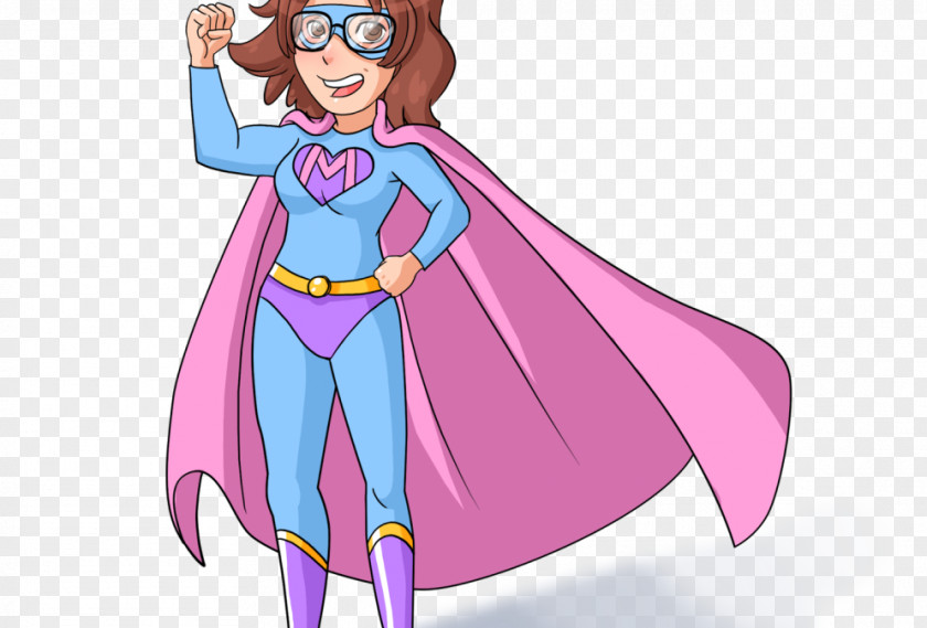 Super Mom Mother's Day Woman Drawing PNG