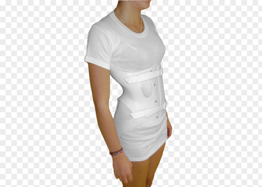 T-shirt Waist Sleeve Corset Scoliosis PNG