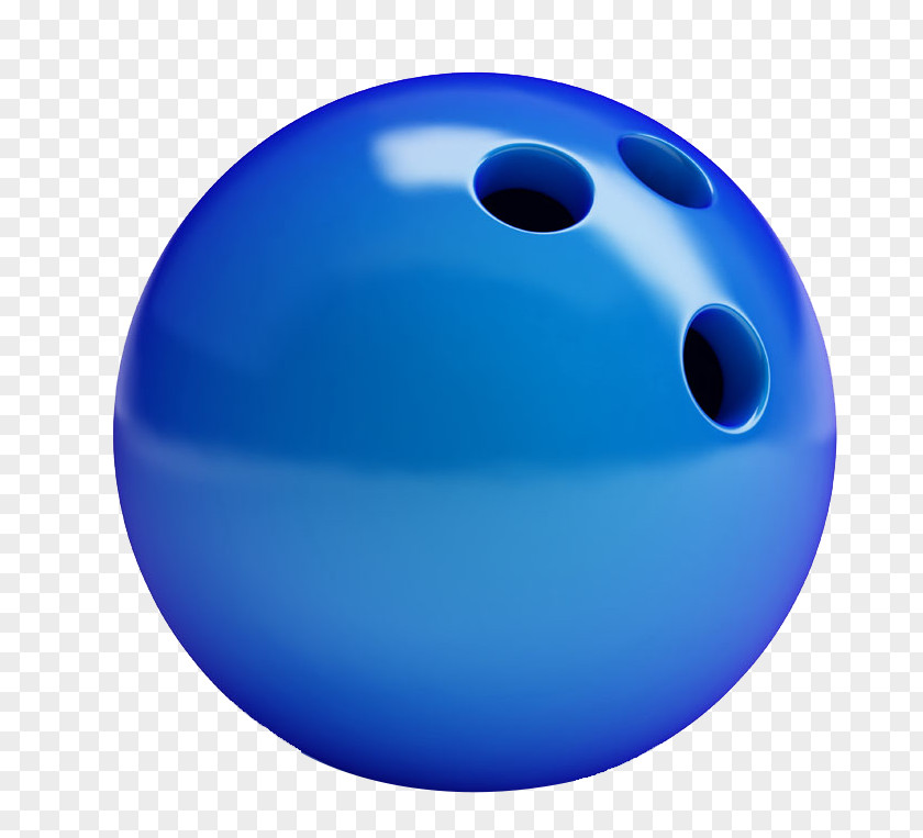 Blue Texture Bowling Ball Ten-pin Illustration PNG