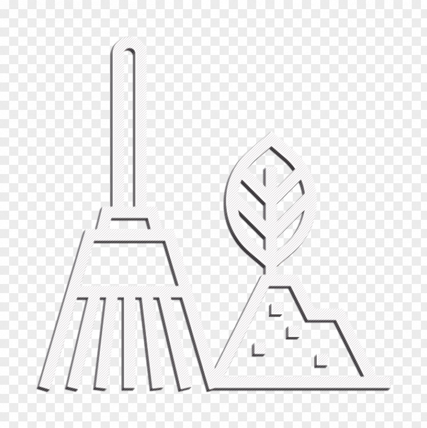 Farming And Gardening Icon Rake Cleaning PNG