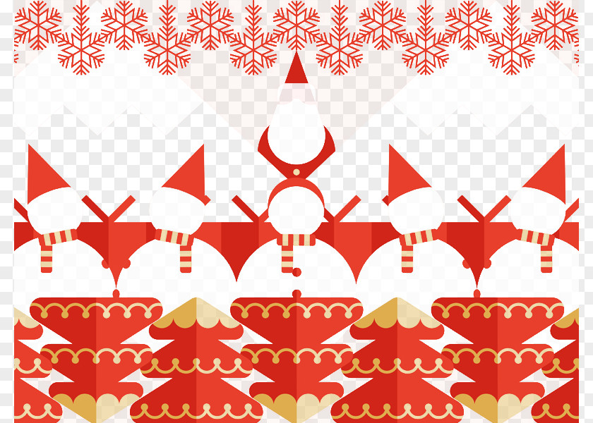 Snowman And Trees Christmas Tree Snow PNG