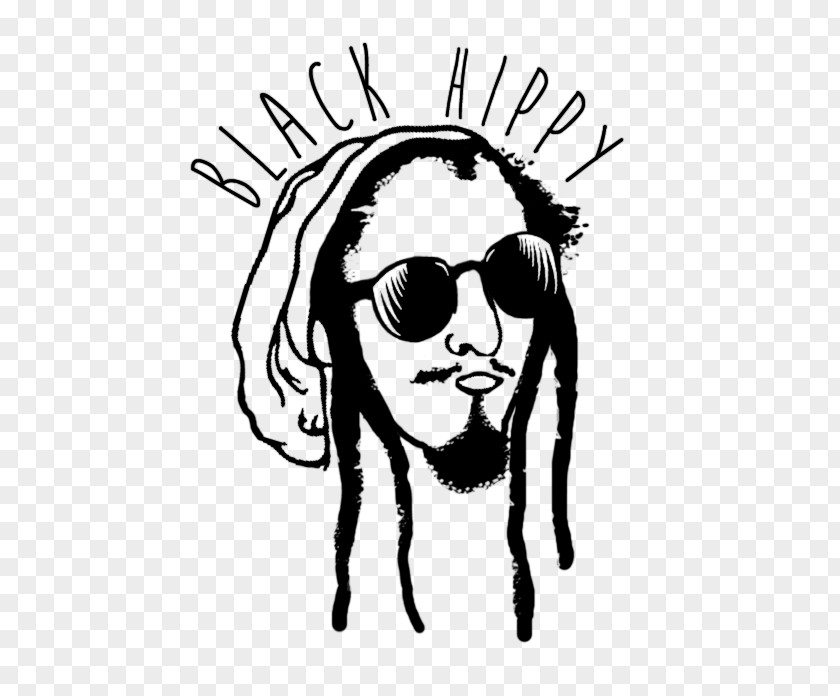Design Logo Black Hippy Graphic PNG