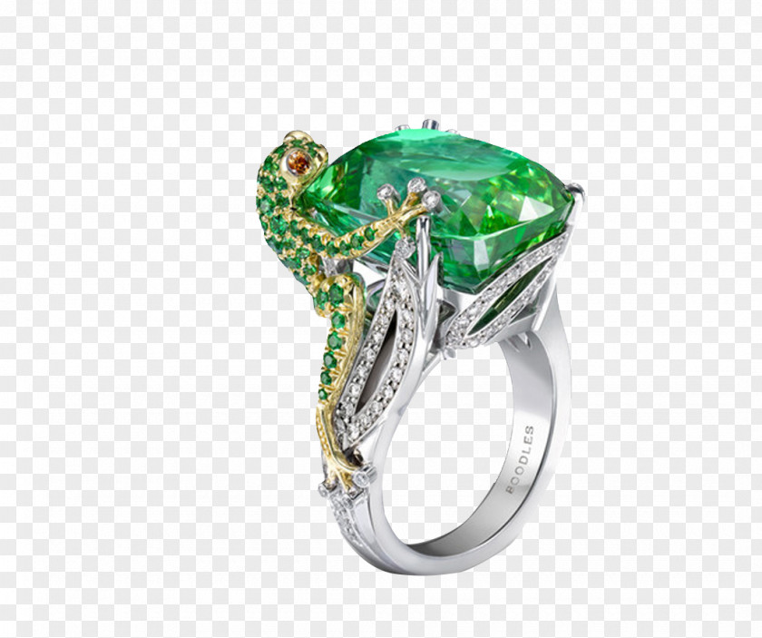 Lizard Emerald Ring Frog Jewellery Engagement PNG