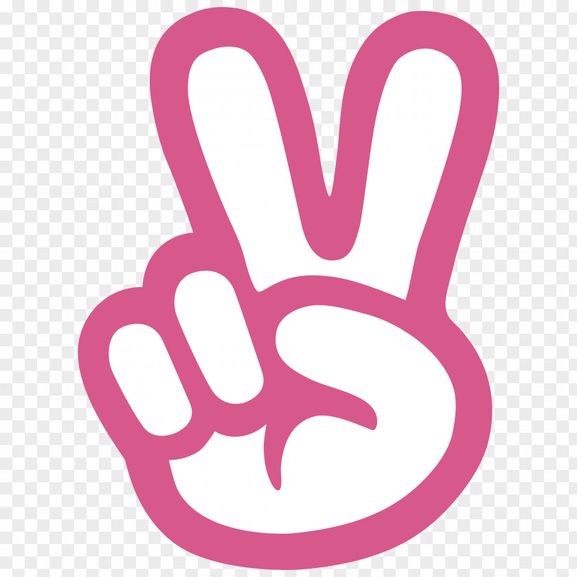 Pink Hand Scissors Emoticon Smiley Emoji Icon PNG
