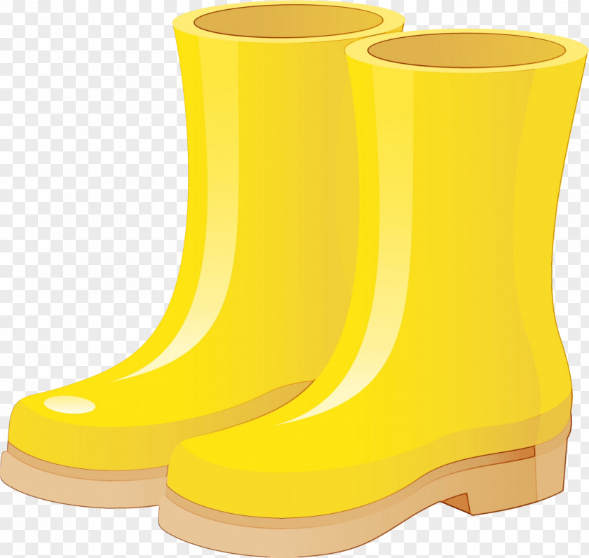 Rain Boot Yellow Shoe Wellington Cowboy Footwear PNG