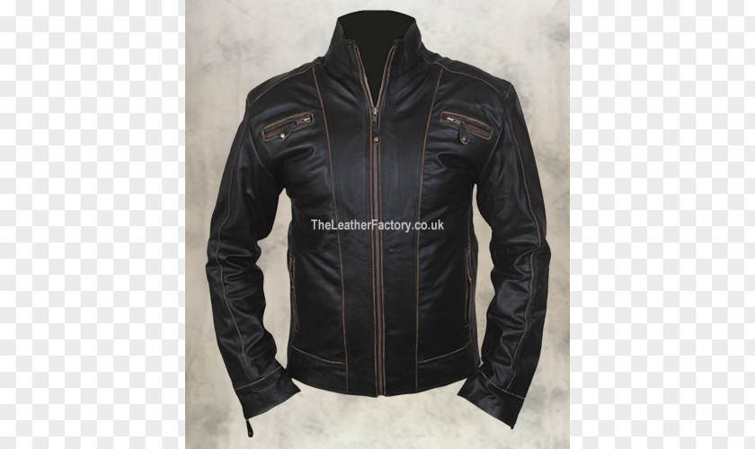 Solid Leather Coat Jacket Cowhide PNG