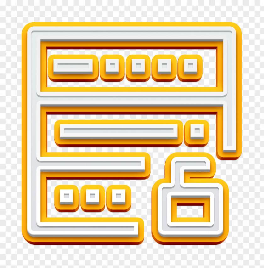 Rectangle Yellow App Icon Essential Server PNG