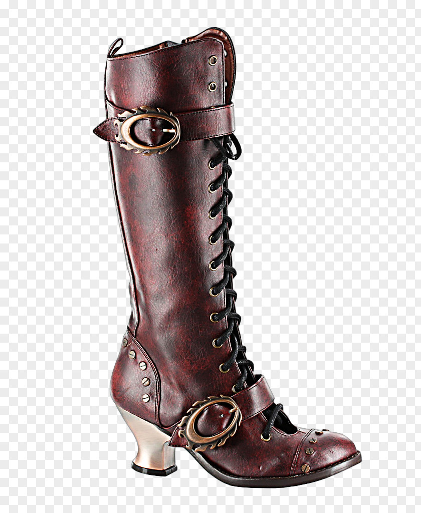 Boot Knee-high High-heeled Shoe Vintage Clothing PNG