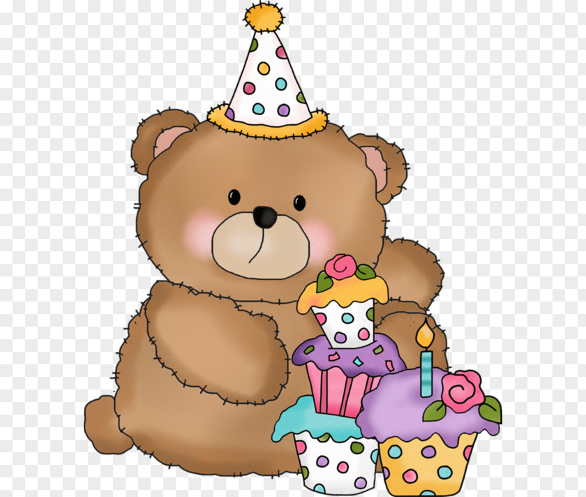 Cartoon Bear Birthday Cake Paper Clip Art PNG