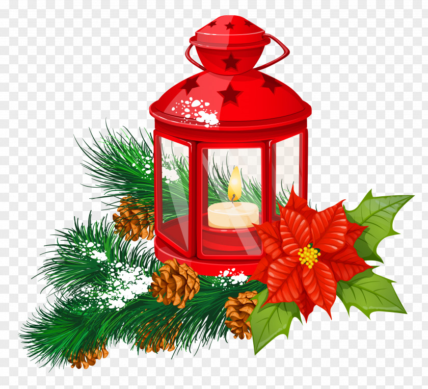 Red Christmas Lantern Transparent Clipart Paper Candle Clip Art PNG