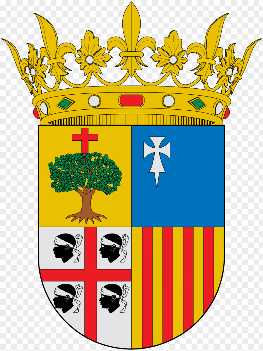 Kingdom Of Aragon Coat Arms Crown PNG