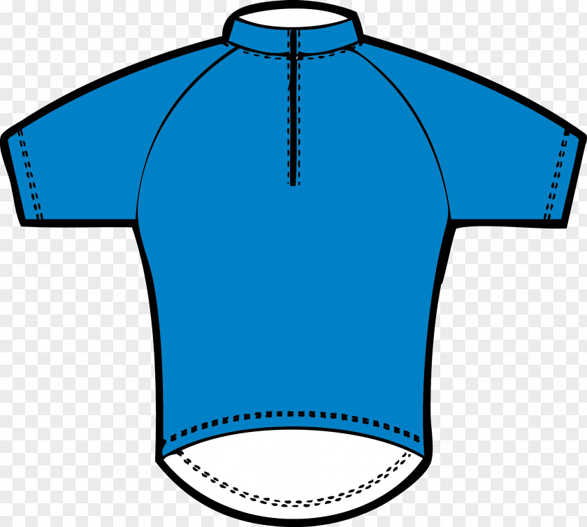 T-shirt Jersey Sleeve Blue Sportswear PNG