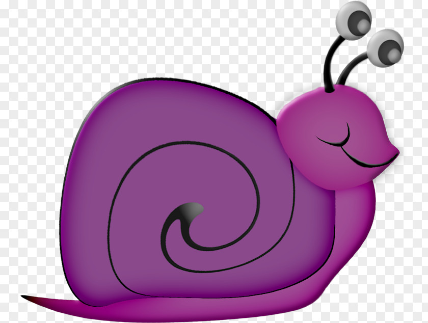 Purple Cartoon Snail Poster Clip Art PNG