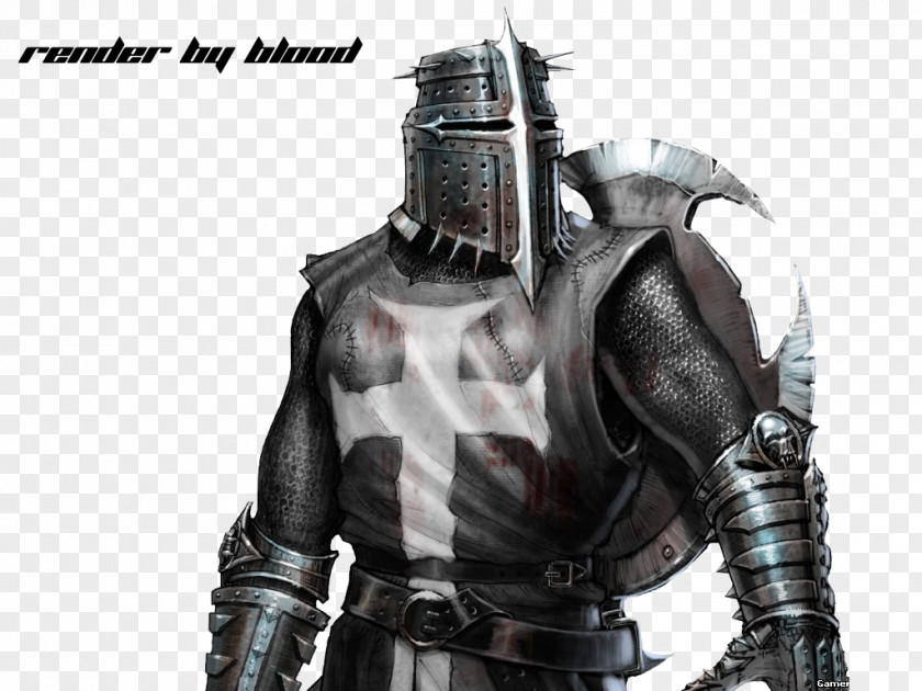 Armour Middle Ages Black Knight Knights Templar Warrior PNG