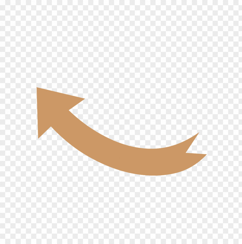 Left Curved Arrow Shapes. PNG