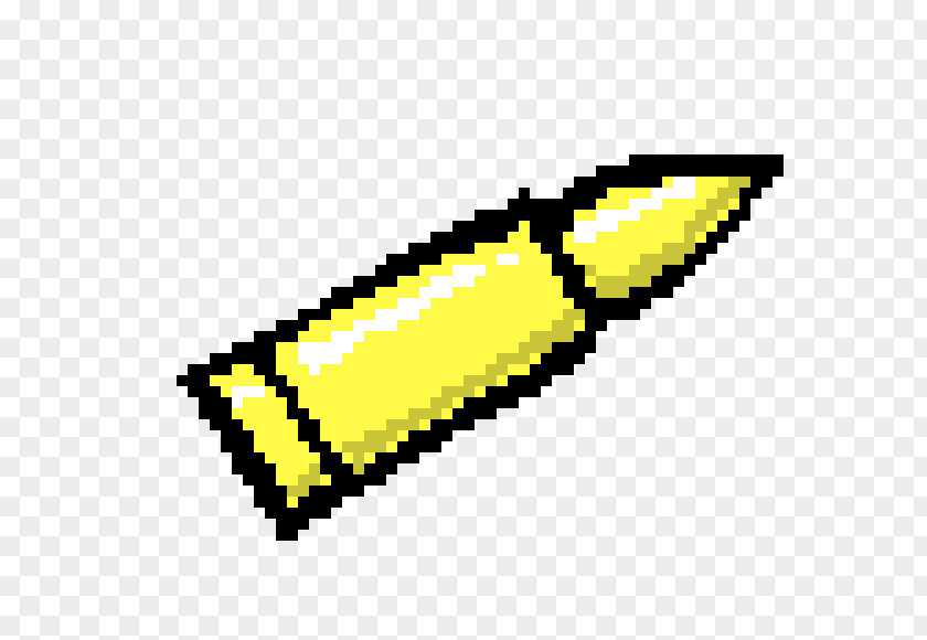Pixel Art Bullet PNG