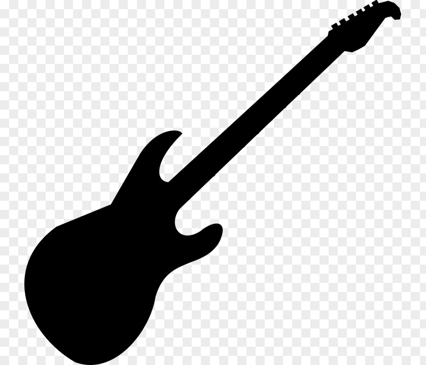 Electric Guitar Bass Silhouette PNG