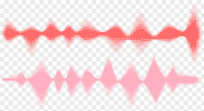 Vector Pink Sound Wave Curve Picture Euclidean PNG