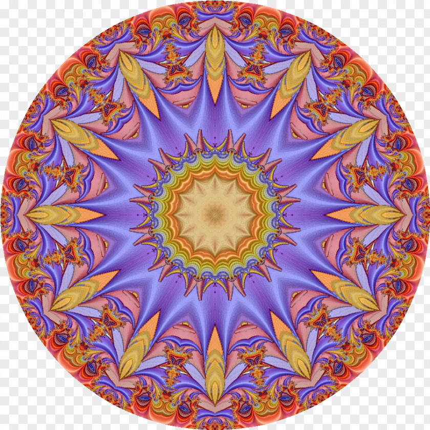 Circle Cobalt Blue Kaleidoscope Symmetry Pattern PNG