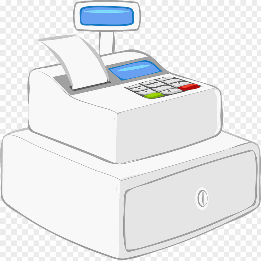 Sales Tracking Cash Register Money Clip Art PNG