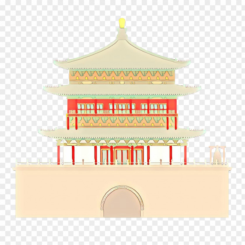 Arch Temple Chinese Background PNG