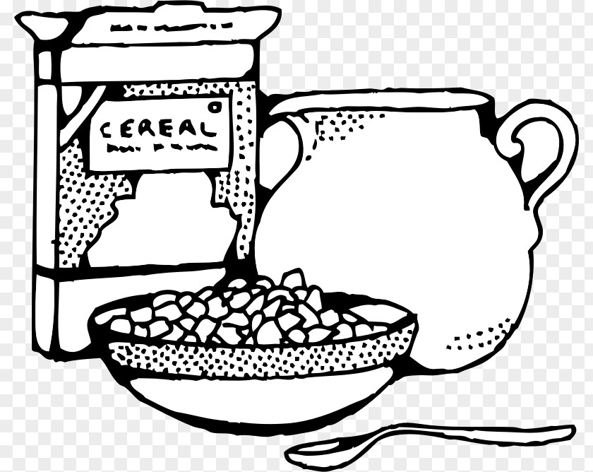 Cereal Milk Breakfast Bowl Clip Art PNG