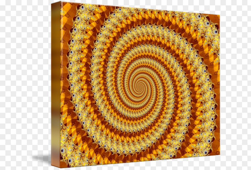Golden Spiral Needlework Crochet Pattern PNG
