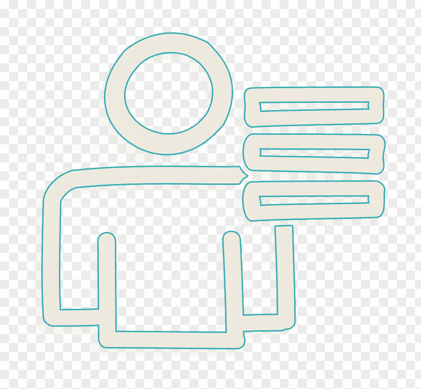 Menu Icon Hand Drawn User List Interface Symbol Outline PNG