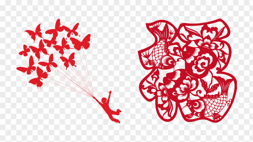 Paper Cut,Grilles,new Year,Chinese New Year China Papercutting Chinese Cutting PNG
