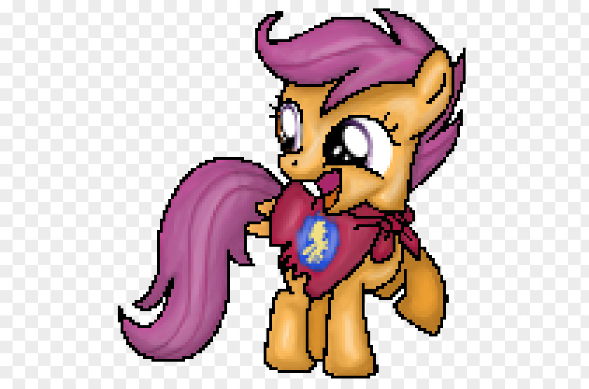 Scootaloo Pixel Art Pony DeviantArt PNG