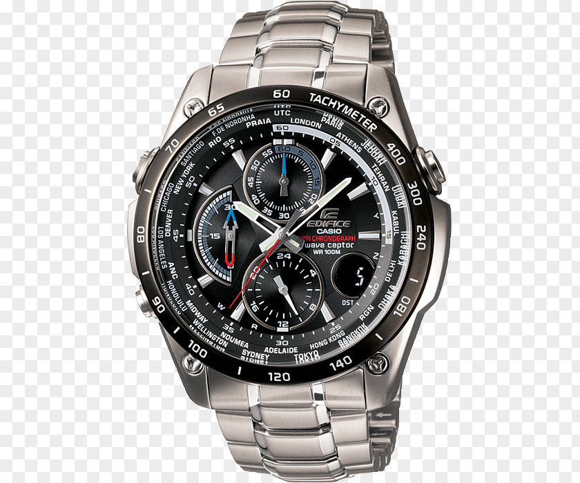 Watch Casio Wave Ceptor Edifice Chronograph PNG