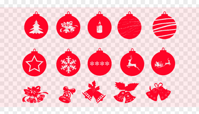 Christmas Red Bell Creative Collection Santa Claus Icon Design PNG