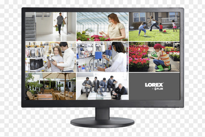 Security Camera Computer Monitors Closed-circuit Television Lorex Technology Inc Wireless Liquid-crystal Display PNG