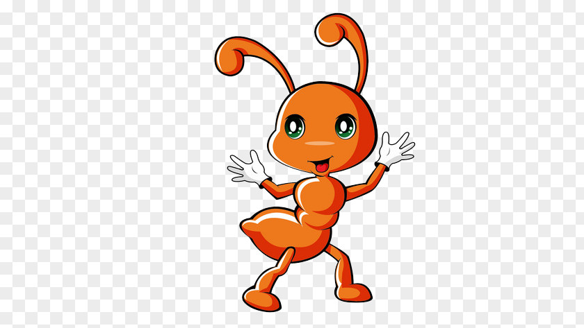 Yellow Little Ants Ant Cartoon PNG