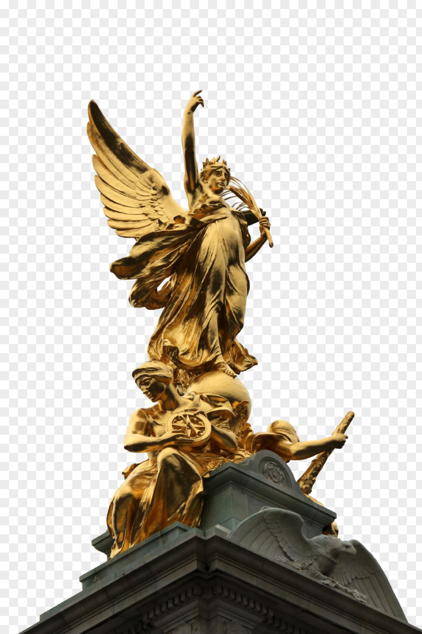 Buckingham Palace Statue Sculpture Victoria Memorial, London Winged Victory Of Samothrace PNG
