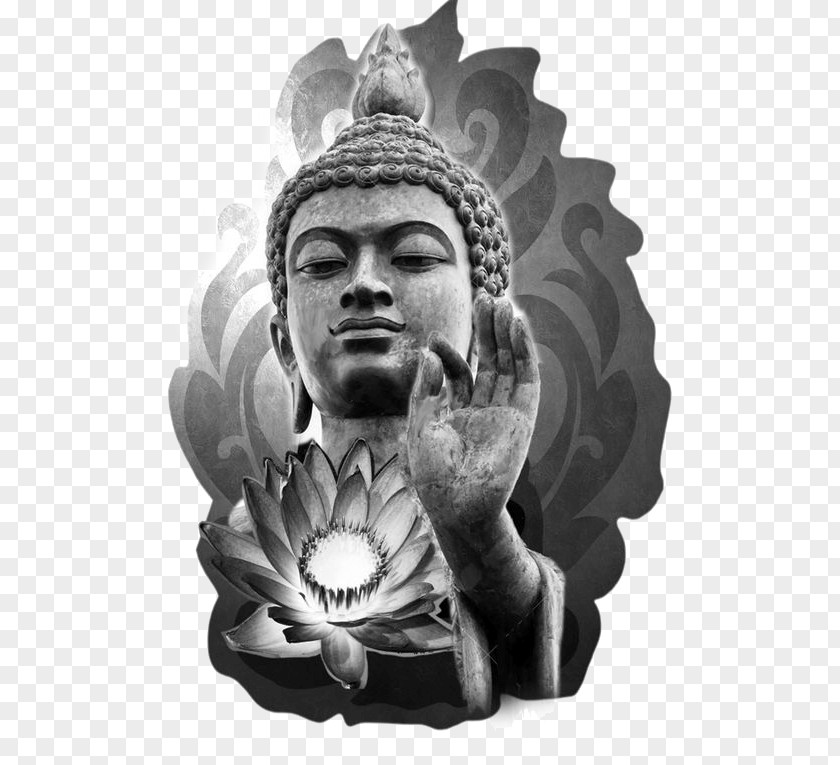Loard Budha Gautama Buddha Buddhism Sleeve Tattoo Padma PNG