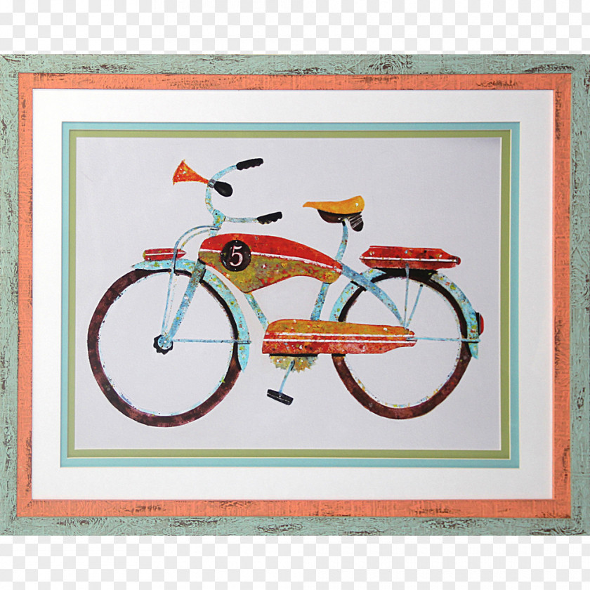Painting Bicycle Frames Art Canvas Print PNG