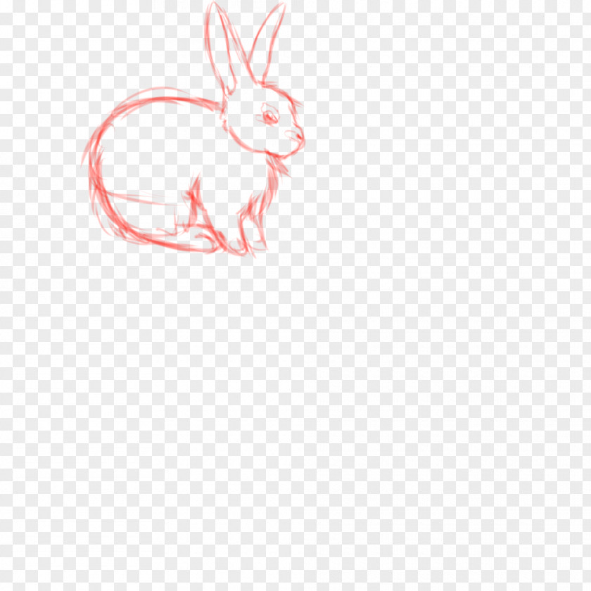 Sketch Rabbit Domestic Hare Easter Bunny Clip Art PNG