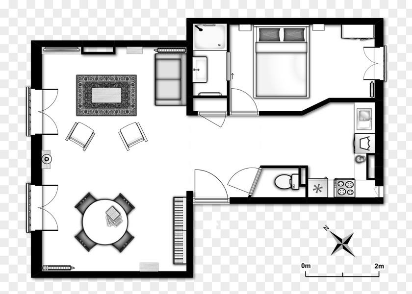 Apartment Floor Plan Studio Paris House PNG