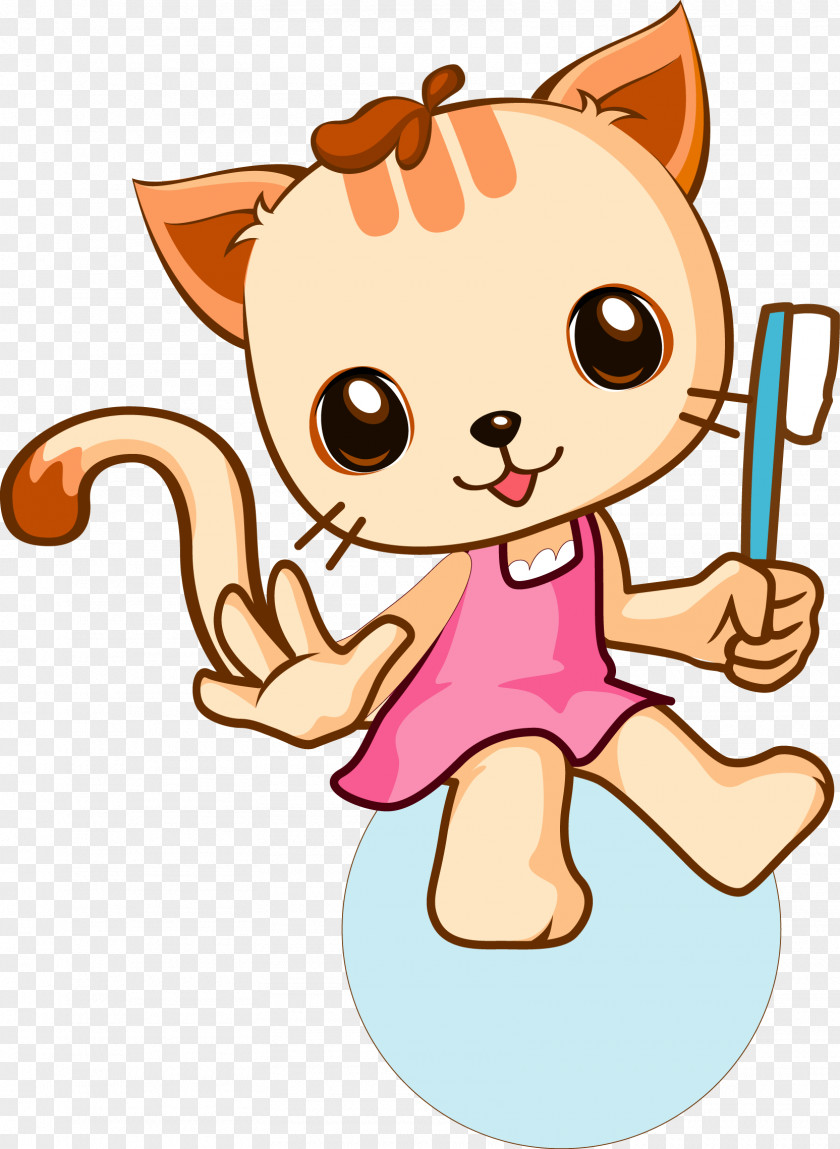 Brush Your Kitten Cat Puppy Whiskers PNG