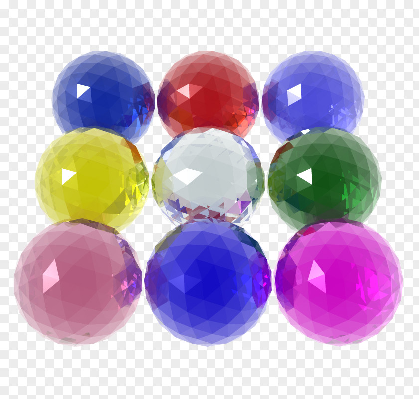 Colorful Glass Balls Sphere Icon PNG