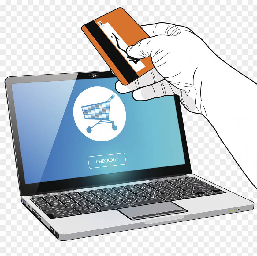 Credit Card Online Payment Laptop Shopping PNG