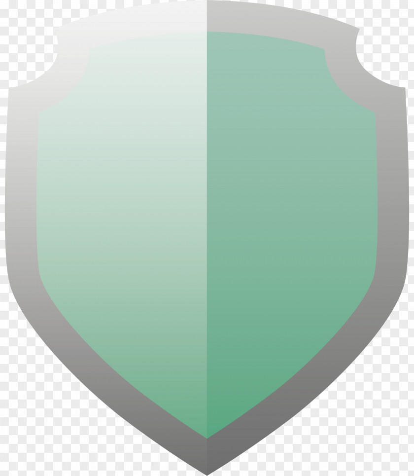 Green Shield Flat Design PNG